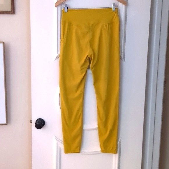 Ilus Label Leggings Xl Confidence Athleisure Pants Honey Mustard Gold - Picture 4 of 11